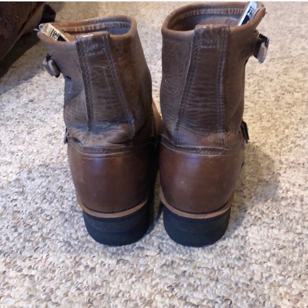 Vintage Frye Tan Motorcycle Harness Boots